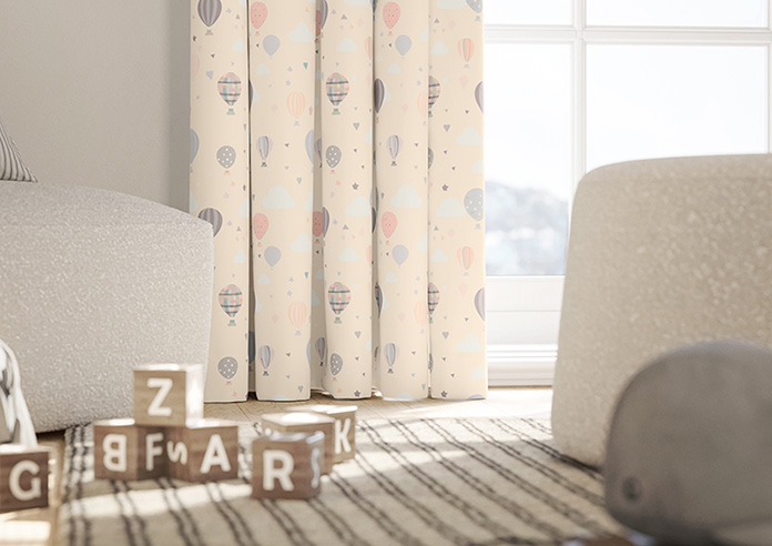 Balloon Festival, Soft Cream - Made to Measure Curtains - Image 5